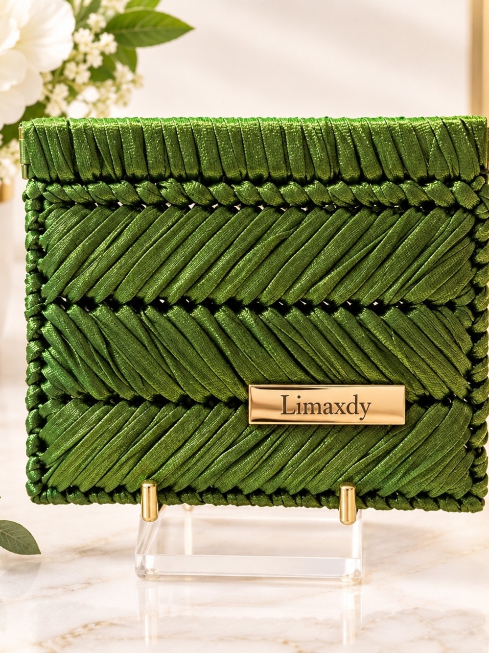 Green Braided Decorative Box - Home Accents
